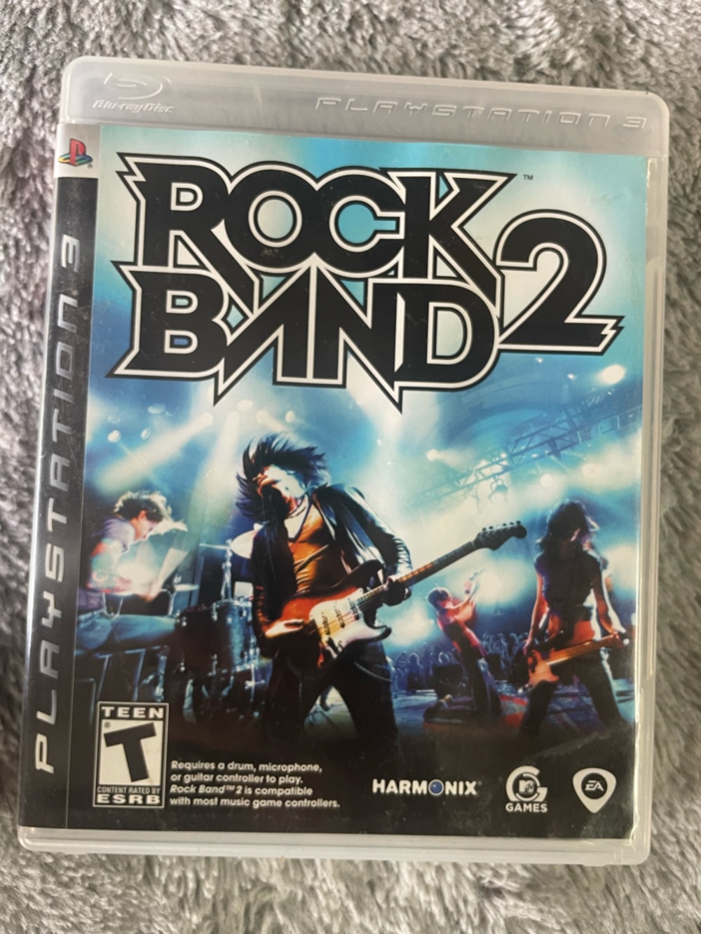 Rock Band 2 PS3 Game Case - Blue Graphic Cover